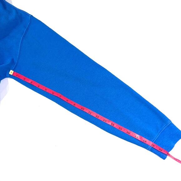 WSLY Bandier Ecosoft Tide Pool Blue Cropped Crewneck Sweatshirt Size Small - Picture 10 of 10